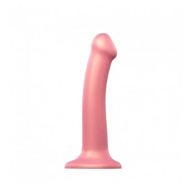 Dildo mono density metallic shine old rose m