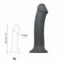 Dildo mono density matte old rose xl