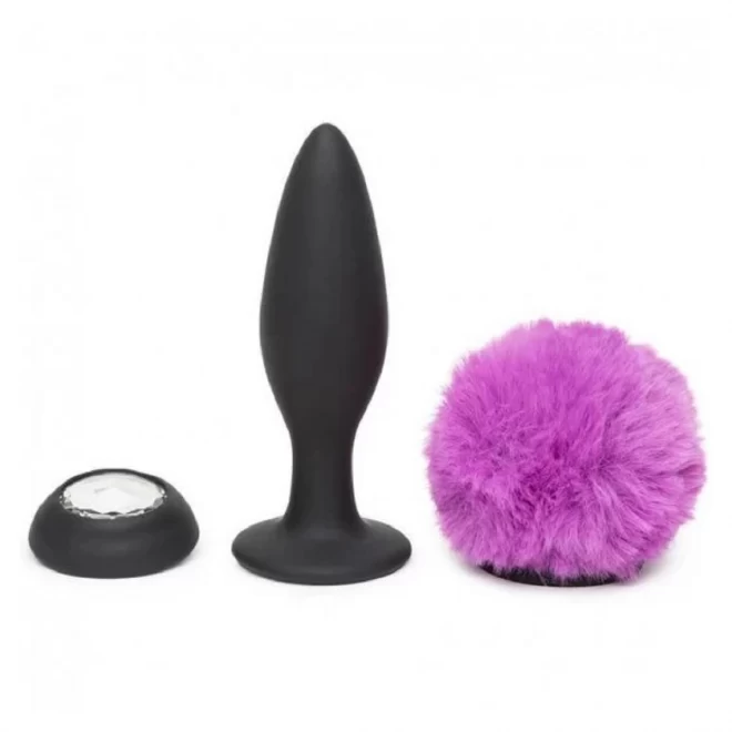 Happy rabbit vibrating butt plug black medium
