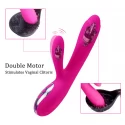 Podgrzewany wibrator ze stymulacją łechtaczki Joker Heating Double Vibrating Massage Stick