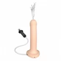 Silicone cum dildo black l with cremy