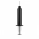 Silicone cum dildo black l with cremy
