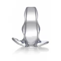 Clear view hollow anal plug - medium