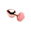 Pink rose gold large anal plug