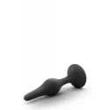 ANAL ADVENTURES PLATINUM SILICONE BEGINNER PLUG MEDIUM BLACK