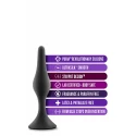 ANAL ADVENTURES PLATINUM SILICONE BEGINNER PLUG MEDIUM BLACK