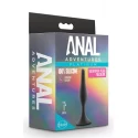 ANAL ADVENTURES PLATINUM SILICONE BEGINNER PLUG MEDIUM BLACK