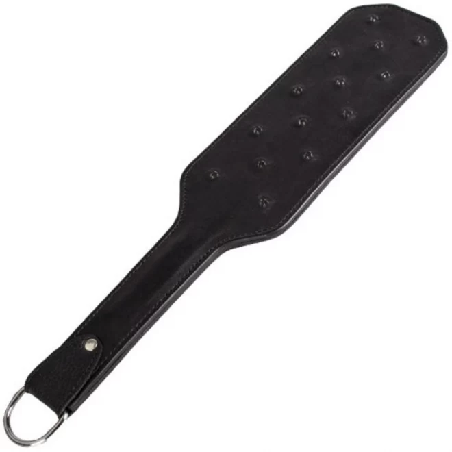 Spiked leather paddle