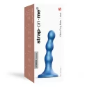 Dildo Strap-on-me PLUG BALLS METALLIC BLUE S