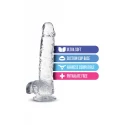 NATURALLY YOURS  6" CRYSTALLINE DILDO ROSE