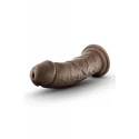 DR. SKIN SILICONE DR. SHEPHERD 8 INCH DILDO WITH SUCTION CUP CHOCOLATE