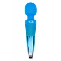 NIXIE  RECHARGEABLE WAND MASSAGER, BLUE OMBRE METALLIC