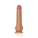 Dildo with balls and suction cup - 9''/ 23 cm