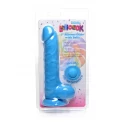 Lollicock 17,8cm / 7 inch silicone dildo with balls - berry