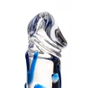 Dildo, transparent, glass, 17 cm