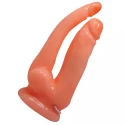Double dildo vibrating Flesh