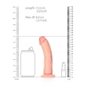 Dildo without balls with suction cup - 6''/ 15,5 cm