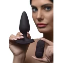 Laser heart large anal plug with remote control