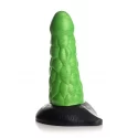 Radioactive reptile thick scaly silicone dildo