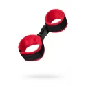 Anonymo handcuffs, velour, red, 29 cm