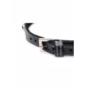 Bling vixen leather choker w/ rhinestones