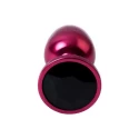 Red anal plug TOYFA Metal,with a tourmaline colored gem
