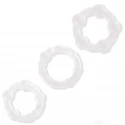 Beaded Cockring Set. Clear