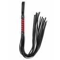 Black Red Long Stripe Flogger