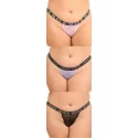 Bitch 3 Pack Thongs - Curvy