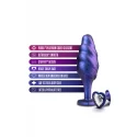 ANAL ADVENTURES MATRIX BUMPED BLING PLUG SAPPHIRE