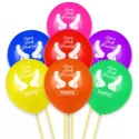 Kolorowe balony z penisami Super Dick Forever Bachelorette Balloons 7 szt