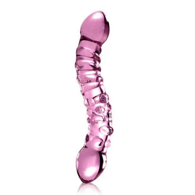 Zagięte, szklane dildo Icicles No.55