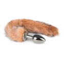 Foxtail Butt Plug Silver Small