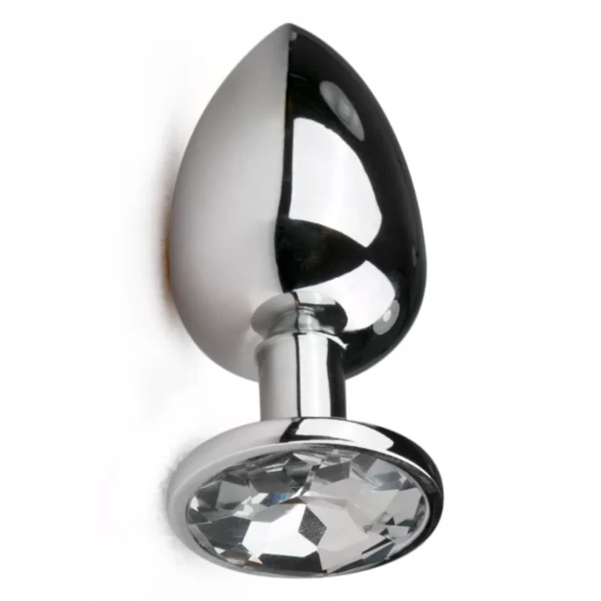 Korek analny z kryształkiem Metal Butt Plug