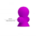 Pretty Love Vibrating Nipple Suckers Purple