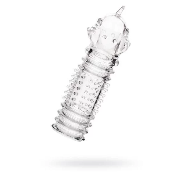 A-TOYS, Penis Sleeve, TPR, Transparent, 15.3 cm