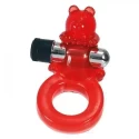 Pierścień z wibracjami Jelly Bear Cockring