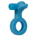 Pierścień z wibracjami VIBRATING COCKRING DOLPHIN BLUE