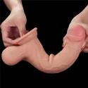 DONG 9.5'' Sliding Skin Dual Layer Dong - Whole Testicl