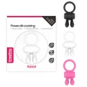 Power Clit Silicone Cockring White