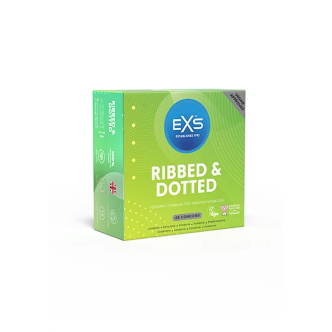 Exs ribbed and dotted retail pack - 48 pcs