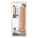 DR. SKIN PLUS 9 INCH POSABLE THICK DILDO CHOCOLATE