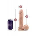 DR. SKIN SILICONE DR. JULIAN 9 INCH DILDO WITH SUCTION CUP MOCHA