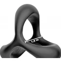 Ring- 3in1 Cockring Black