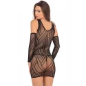 THROW DOWN 3PC MINI DRESS BLACK, OS