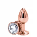 Korek analny z cyrkonia Rear Assets Rose Gold Small