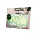 PEEKABOO PASTIES HOT PINK GLOW IN THE DARK HEARTS AND STARS