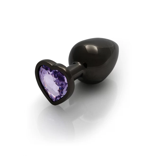 Heart gem butt plug - large