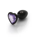 Heart gem butt plug - small