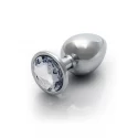 Round gem butt plug - medium